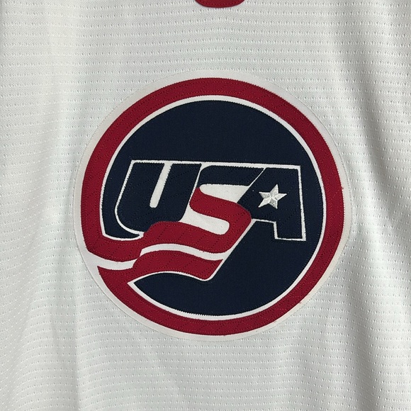 Vintage Nike USA Olympic Hockey Jersey Size S 90’s Blank Embroidered Swoosh - Picture 4 of 9